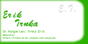 erik trnka business card